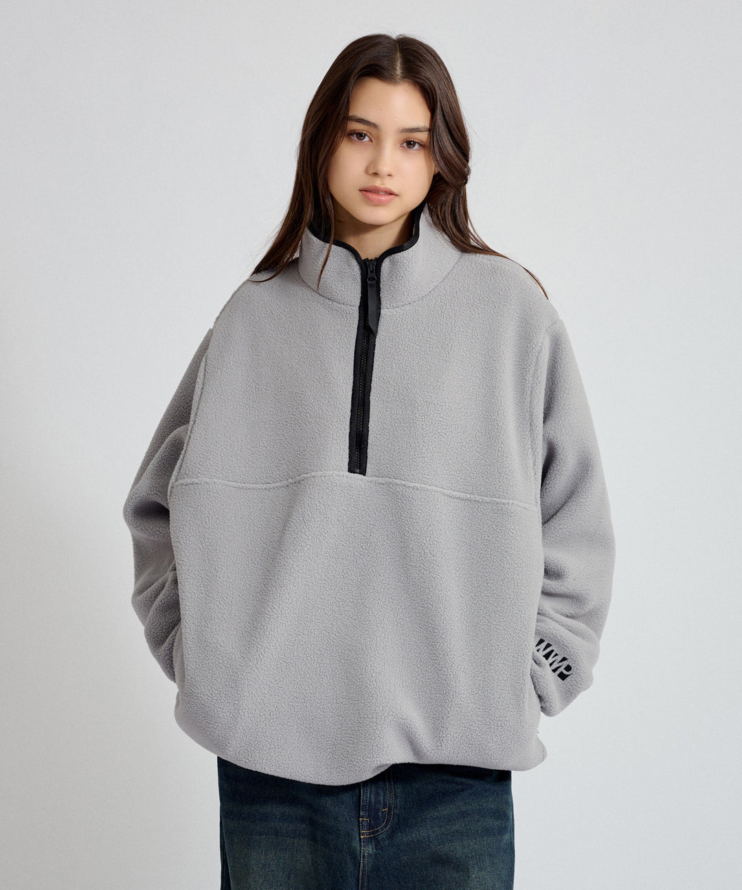 ラウコハウス　アルファフリースダメージオーバーフードジップアップ ALLOVER LOGO ZIP HOODED SWEATSHIRT – calif（カリフ）公式サイト