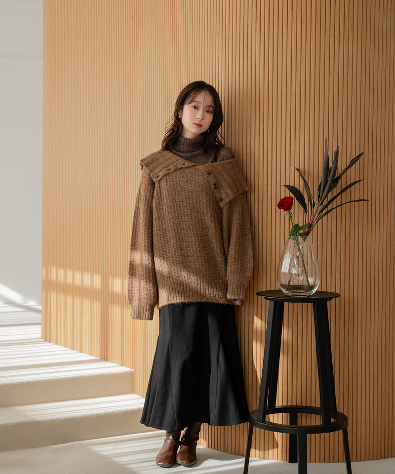 sheer turtleneck knit /  シアータートルネックニット