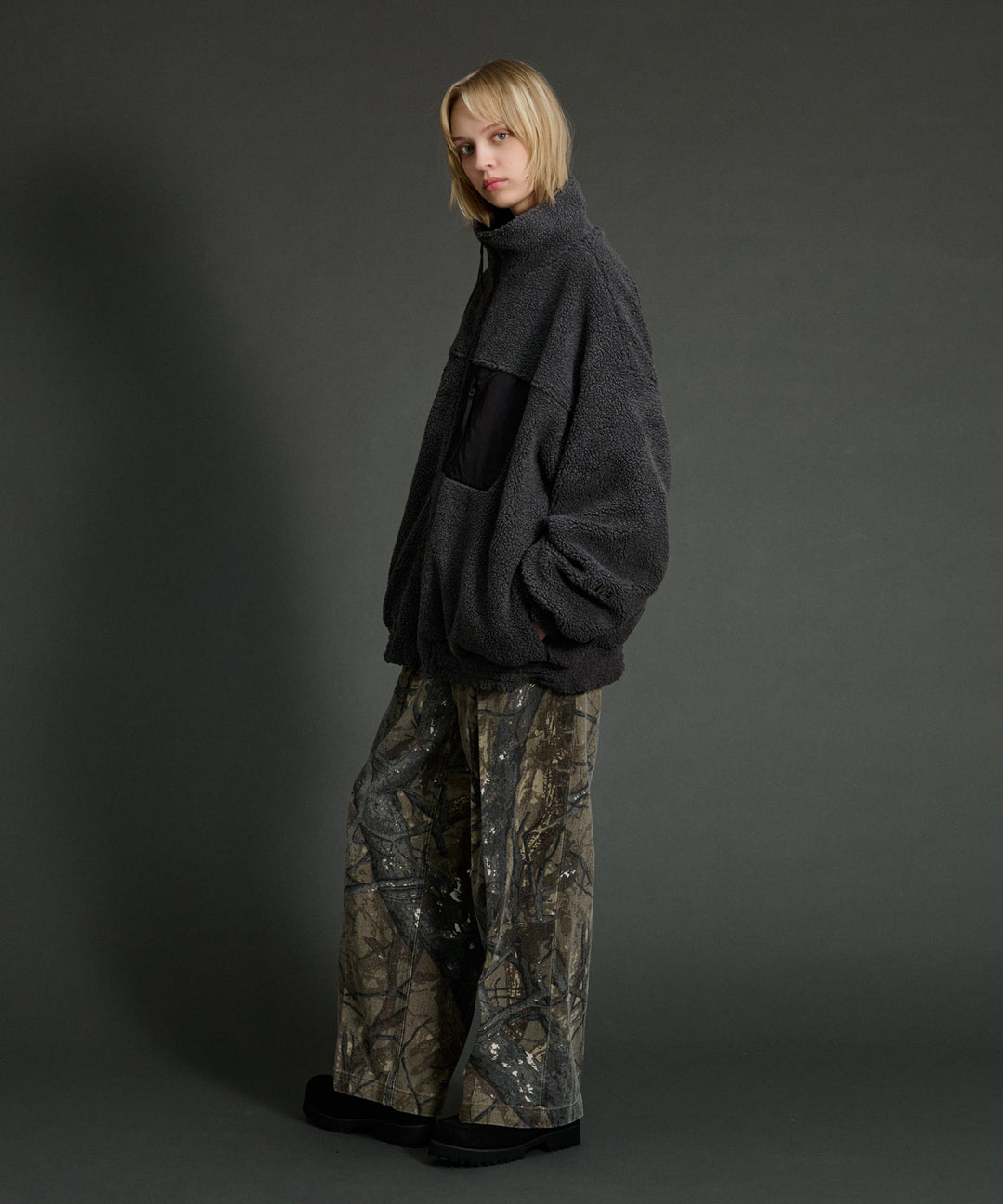 WETTEMPT｜ウィテンプト】REVERSIBLE NYLON BOA BLOUSON /リバーシブル