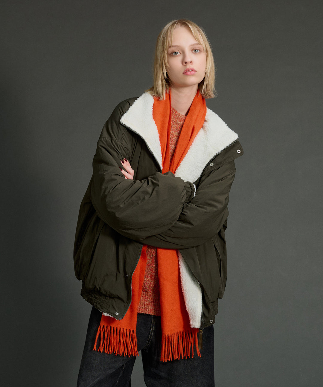 WETTEMPT｜ウィテンプト】REVERSIBLE NYLON BOA BLOUSON /リバーシブル