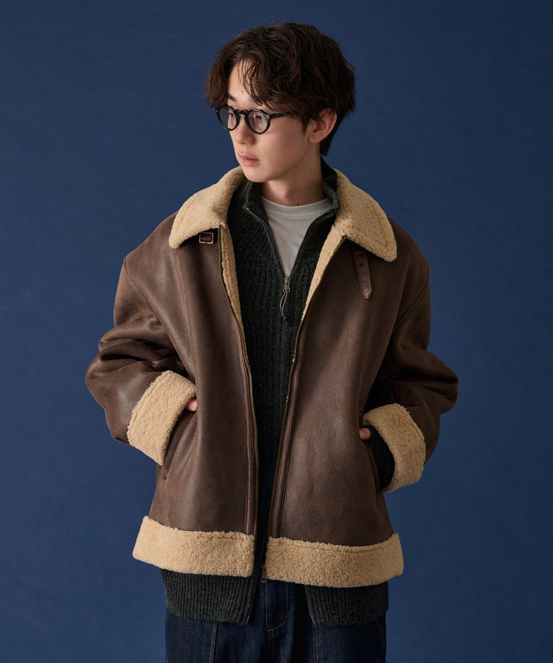 【WETTEMPT｜ウィテンプト】FAKE MOUTON B-3 JACKET /フェイクムートンB-3ジャケット