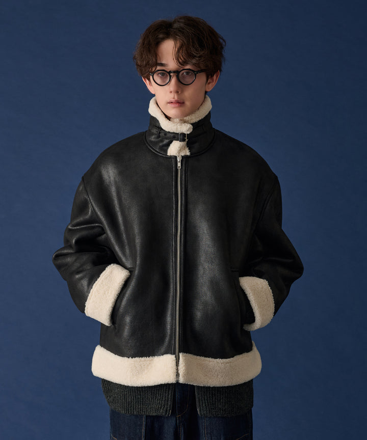 WETTEMPT｜ウィテンプト】FAKE MOUTON B-3 JACKET /フェイクムートンB