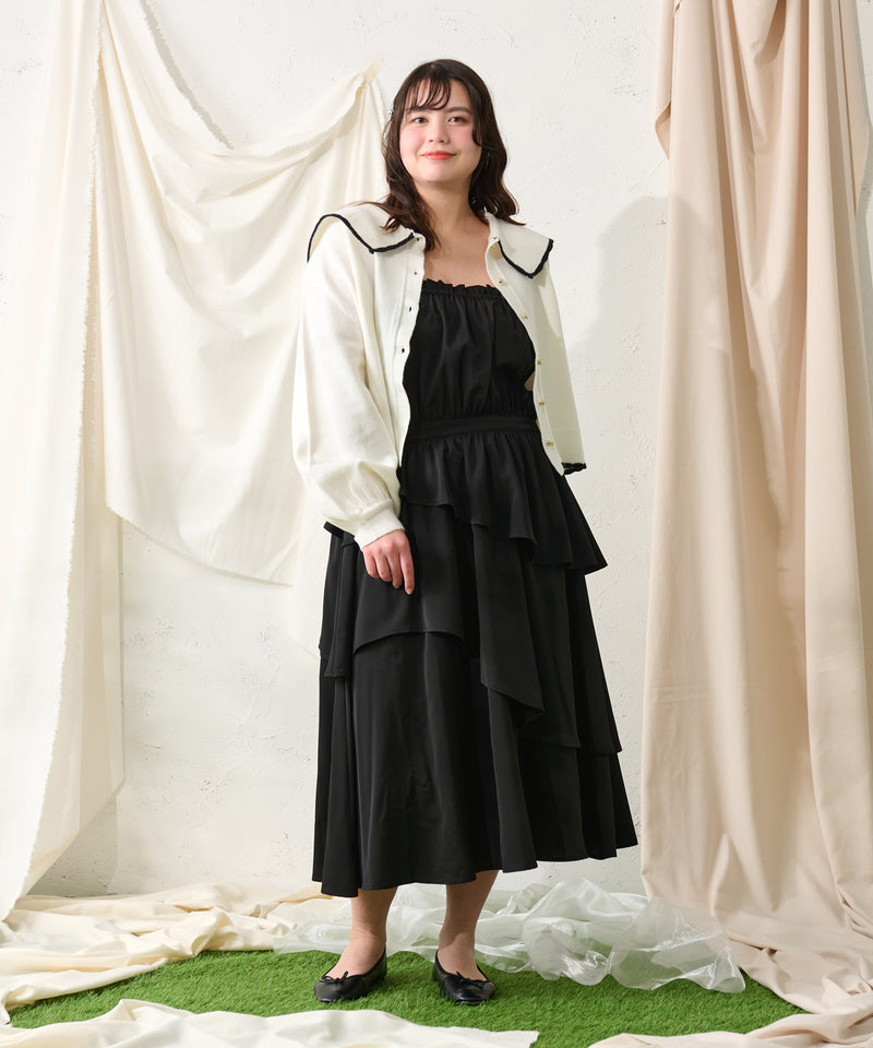 ASYMMETRY DESIGN CAMISOLE ONEPIECE / アシンメトリーデザインキャミワンピース