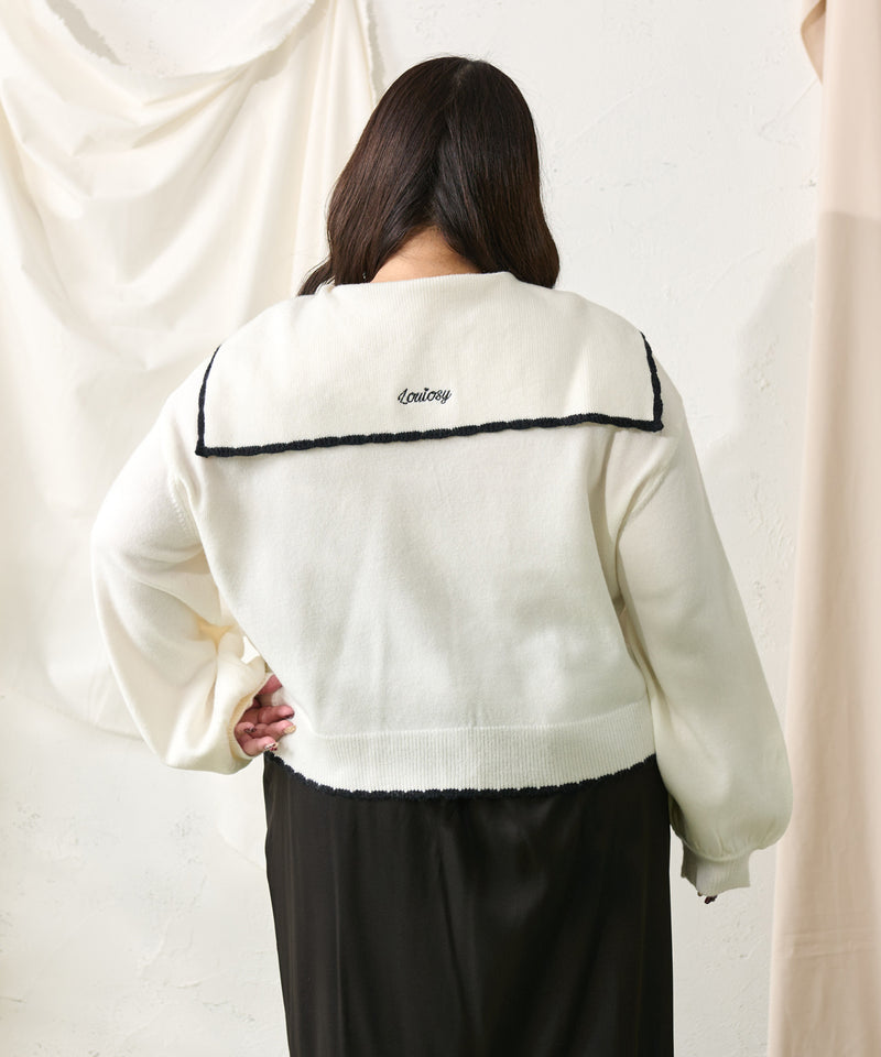 SCALLOPED COLLAR CARDIGAN / スカラップカラーカーディガン