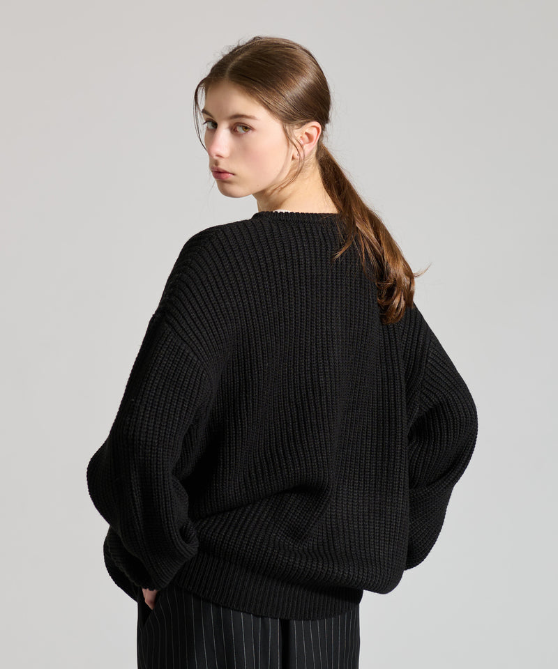 【WETTEMPT｜ウィテンプト】HENRY NECK RIB KNIT /ヘンリーネックリブニット