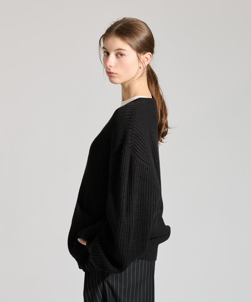 【WETTEMPT｜ウィテンプト】HENRY NECK RIB KNIT /ヘンリーネックリブニット