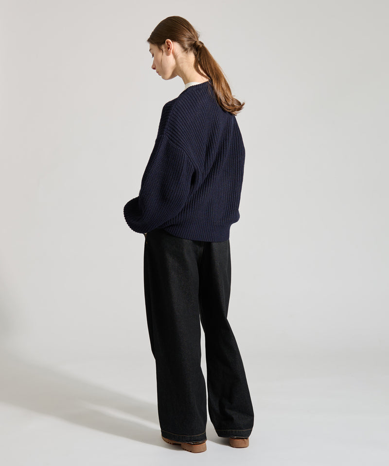 【WETTEMPT｜ウィテンプト】HENRY NECK RIB KNIT /ヘンリーネックリブニット