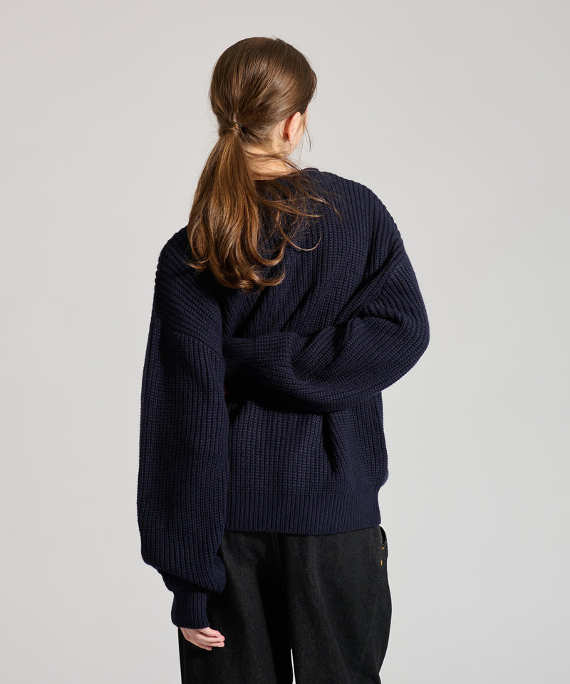 【WETTEMPT｜ウィテンプト】HENRY NECK RIB KNIT /ヘンリーネックリブニット