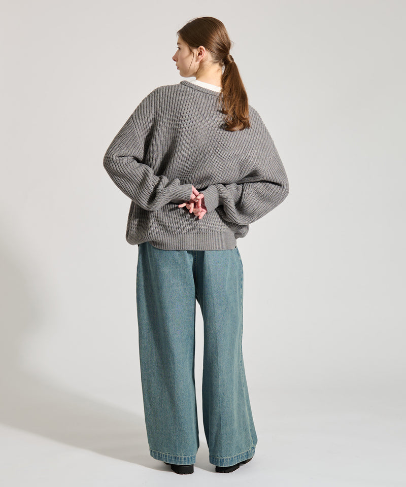 【WETTEMPT｜ウィテンプト】HENRY NECK RIB KNIT /ヘンリーネックリブニット