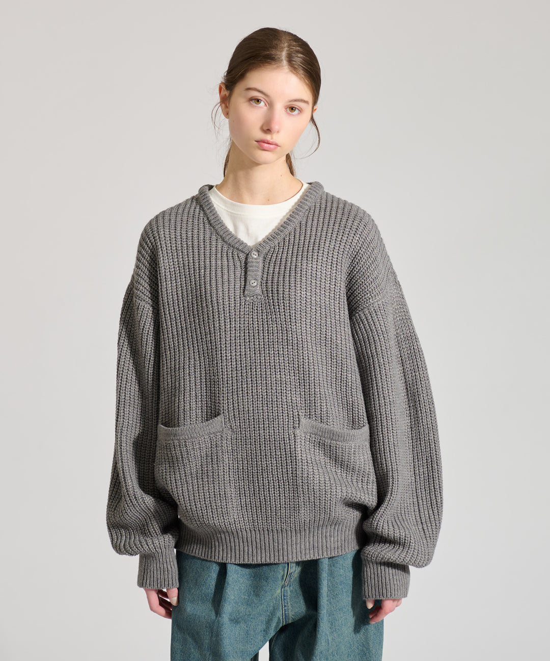 ニット セーター henry neck rib knit レディース HENRY NECK RIB KNIT /ヘンリーネックリブニット（ニット