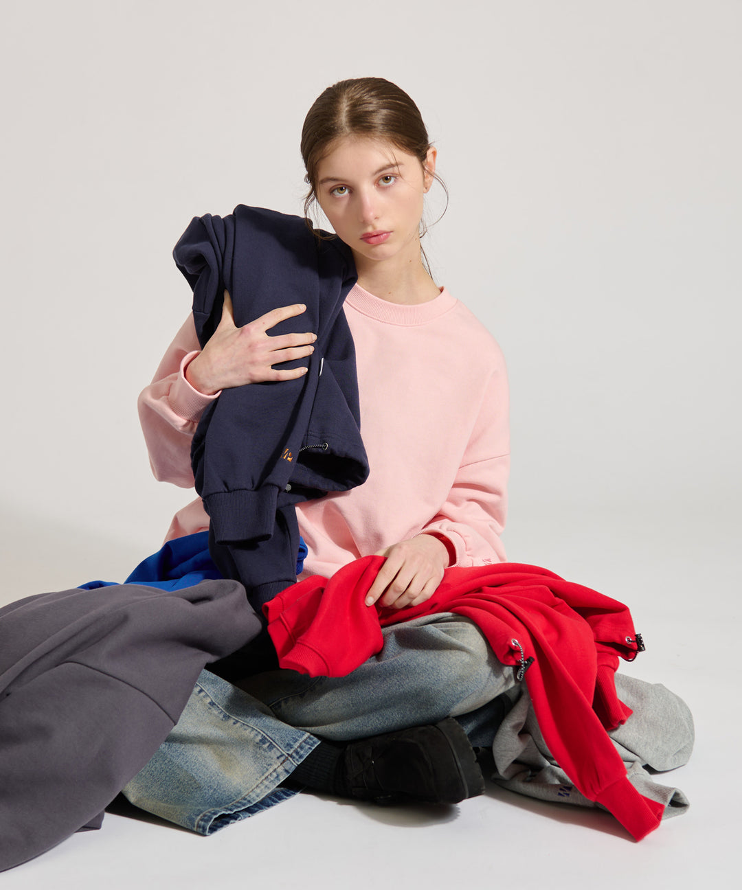 SQUID MANIA ブラックレッドスウェット送料込み WETTEMPT｜ウィテンプト】HEAVY WEIGHT DRAW CORD SWEAT