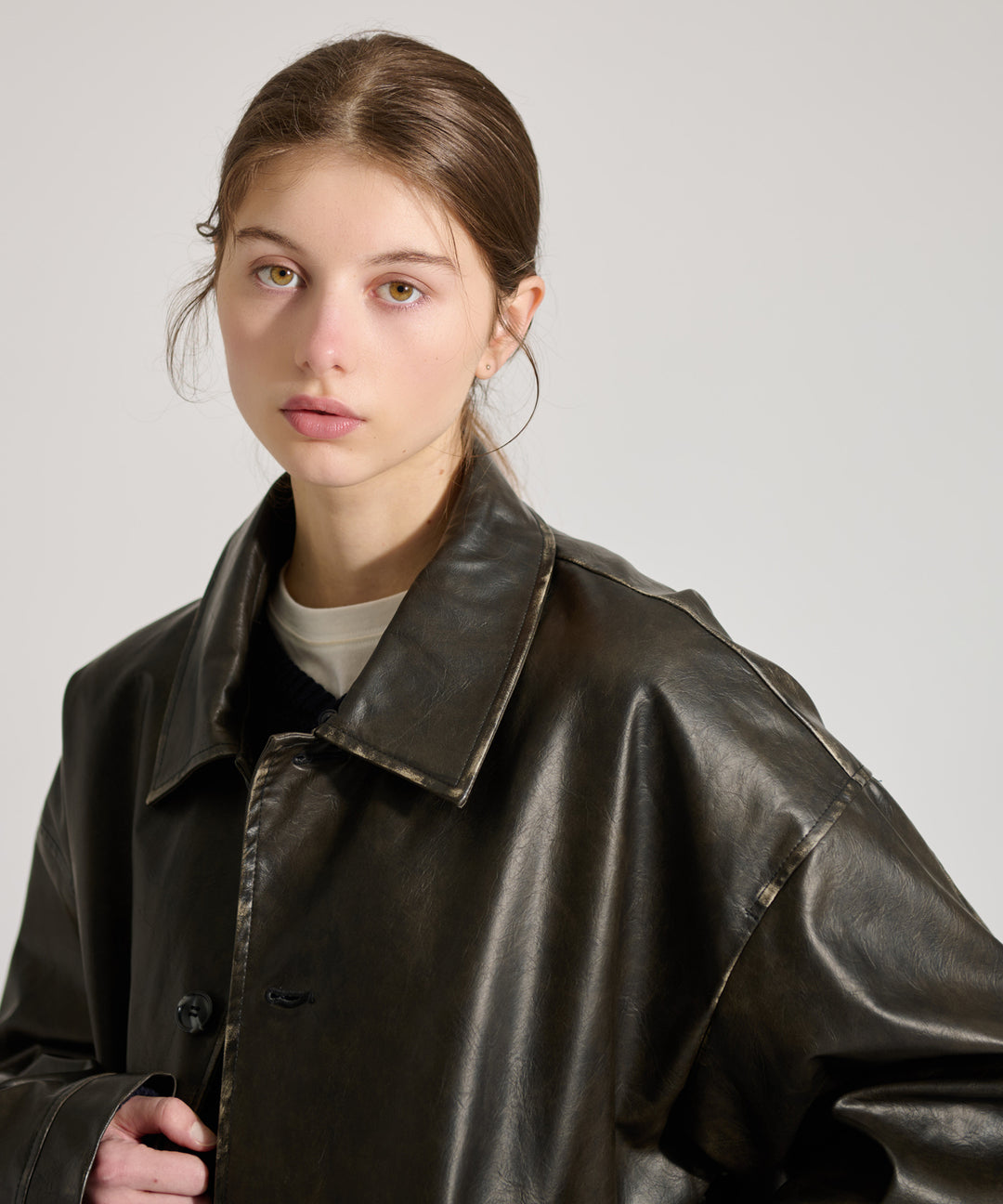 ヴィンテージ ライク　本革　レザー　カーコート 新色追加【WETTEMPT｜ウィテンプト】VINTAGE LIKE CAR COAT