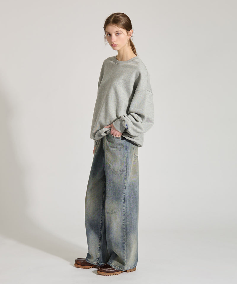 【WETTEMPT｜ウィテンプト】　GRADATION BLAST WIDE DENIM PANTS /グラデーションブラストワイドデニムパンツ