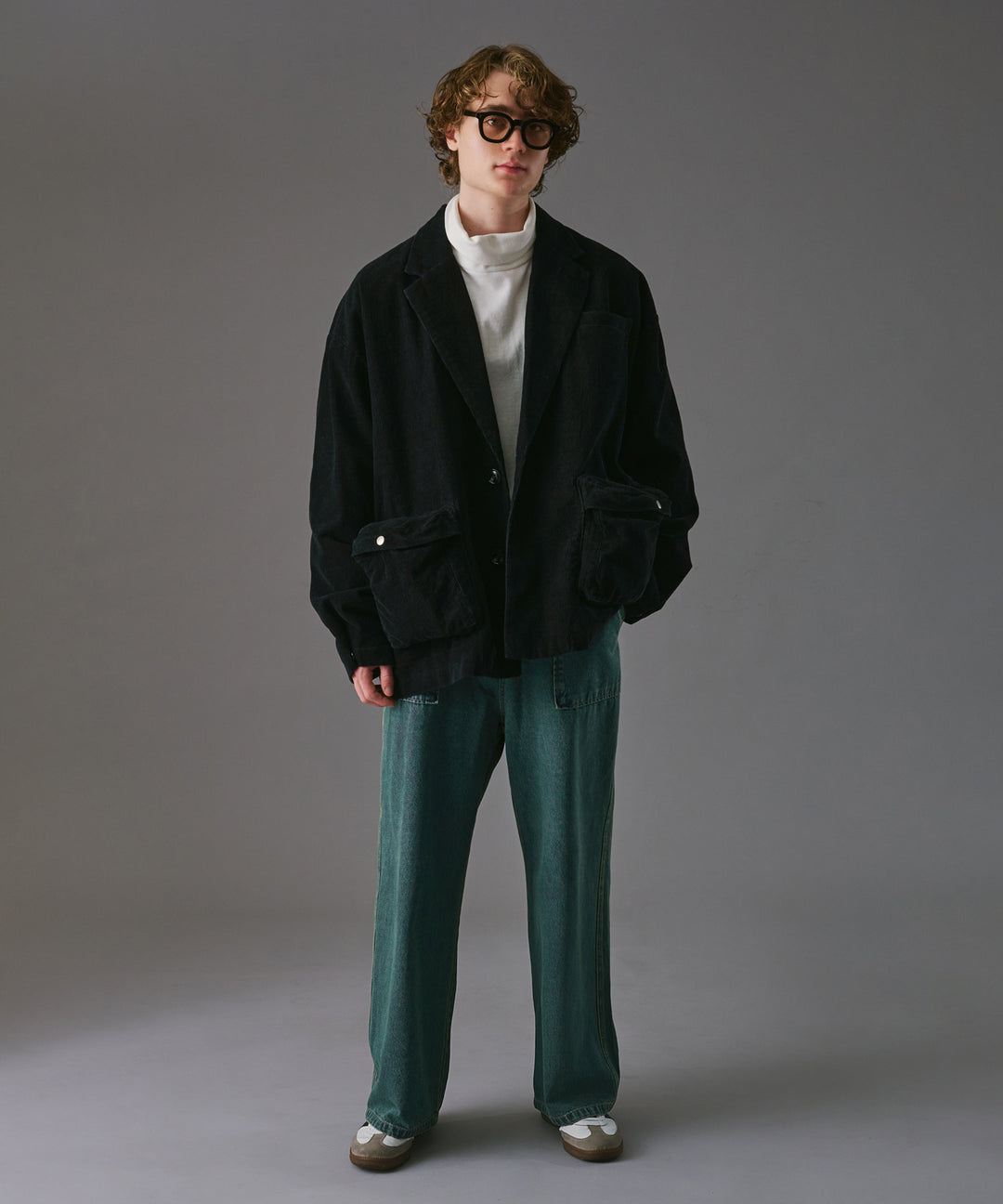 WETTEMPT カーキ コーデュロイ襟ジャケット M WETTEMPT｜ウィテンプト】 BIG POCKET CORDUROY JACKET /ビッグ