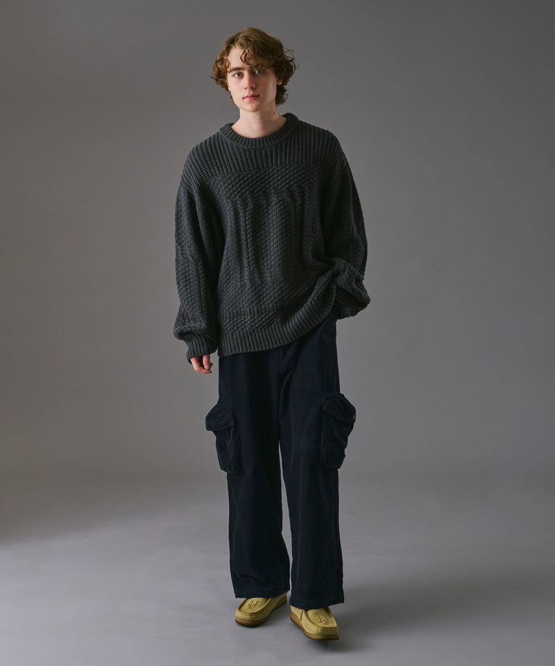 【WETTEMPT｜ウィテンプト】BIG POCKET CORDUROY CARGO PANTS /ビッグポケットコーデュロイカーゴパンツ