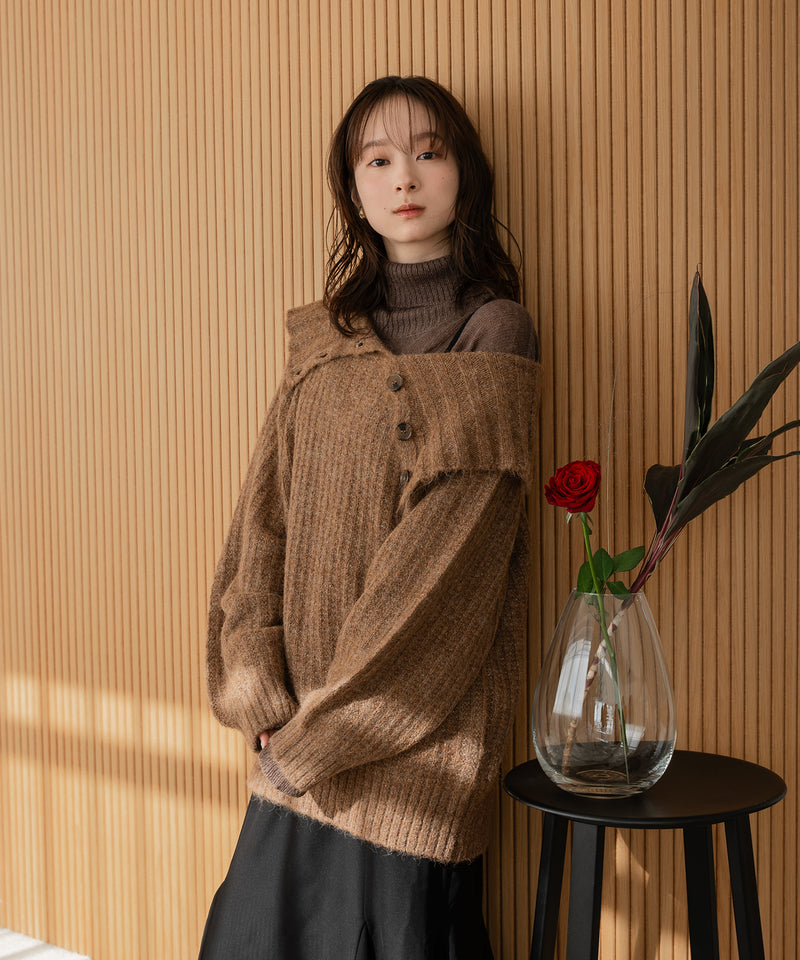 sheer turtleneck knit /  シアータートルネックニット