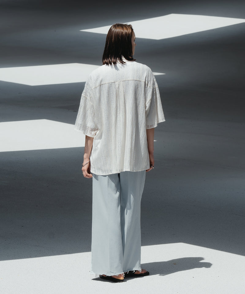 LACE SHEER REGULAR SHIRT/レースシアーレギュラーシャツ