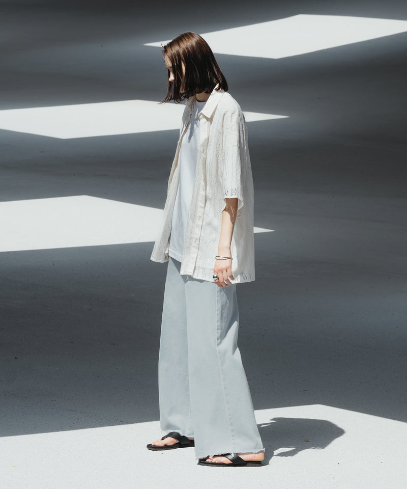 LACE SHEER REGULAR SHIRT/レースシアーレギュラーシャツ