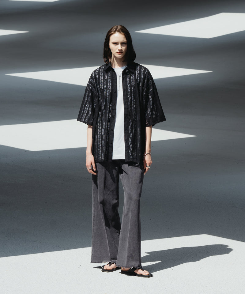 LACE SHEER REGULAR SHIRT/レースシアーレギュラーシャツ