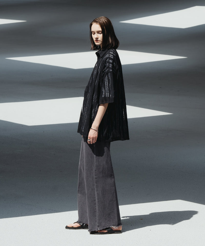 LACE SHEER REGULAR SHIRT/レースシアーレギュラーシャツ