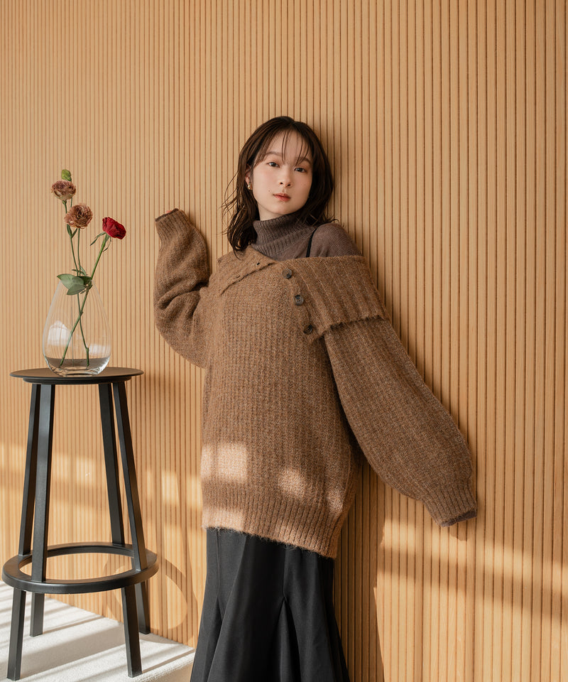 sheer turtleneck knit /  シアータートルネックニット