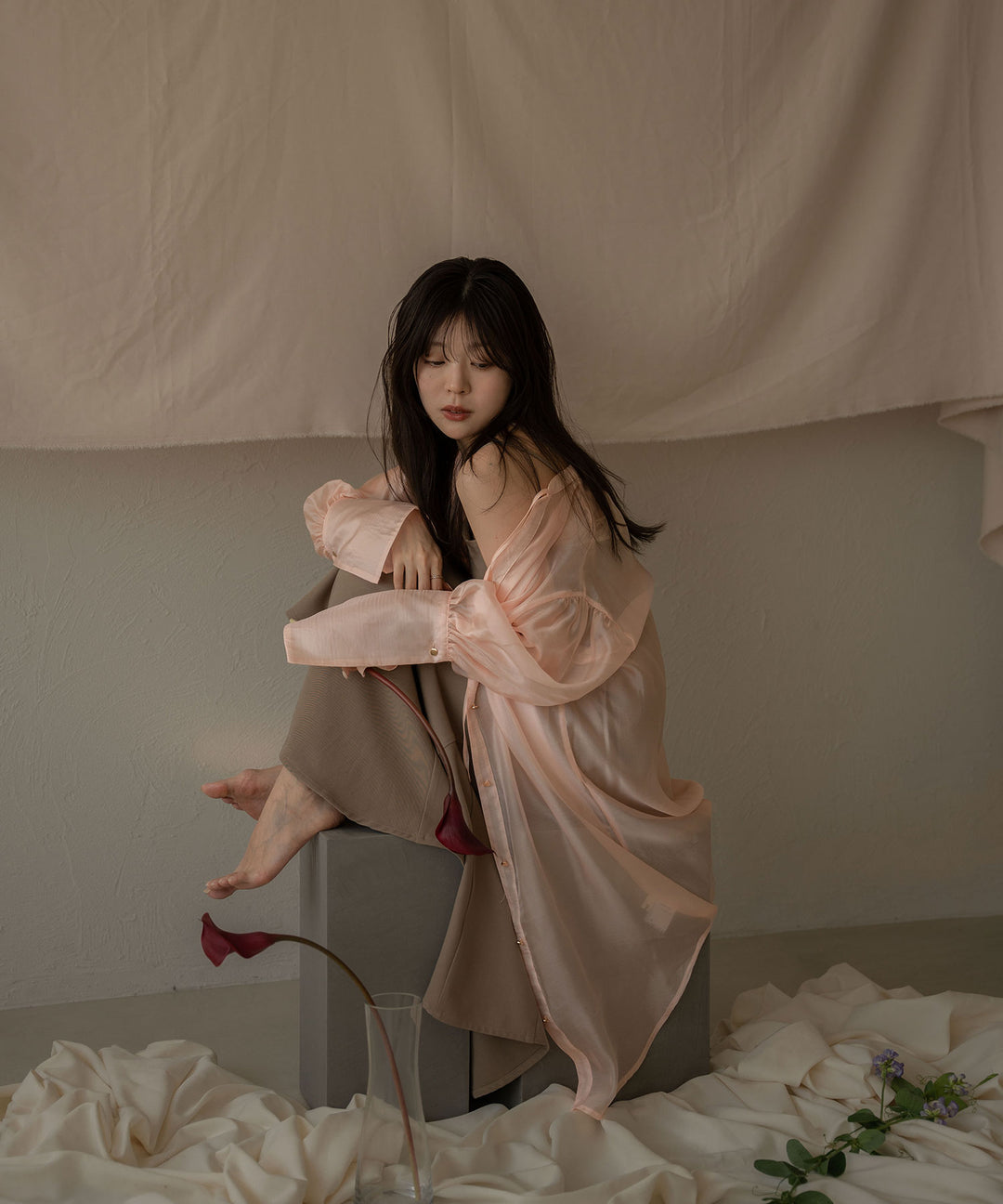 last7点以下】long sheer shirt / ロングシアーシャツ – favclo