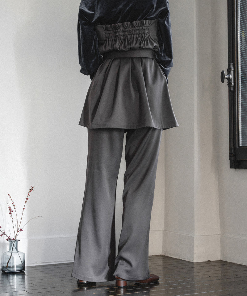 center pleats flare pants / センタープリーツフレアパンツ