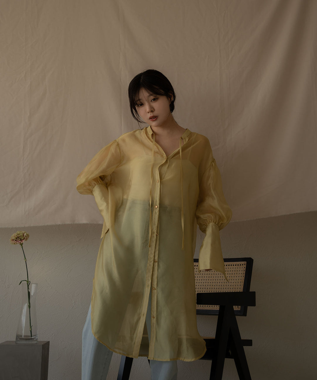 last7点以下】long sheer shirt / ロングシアーシャツ – favclo