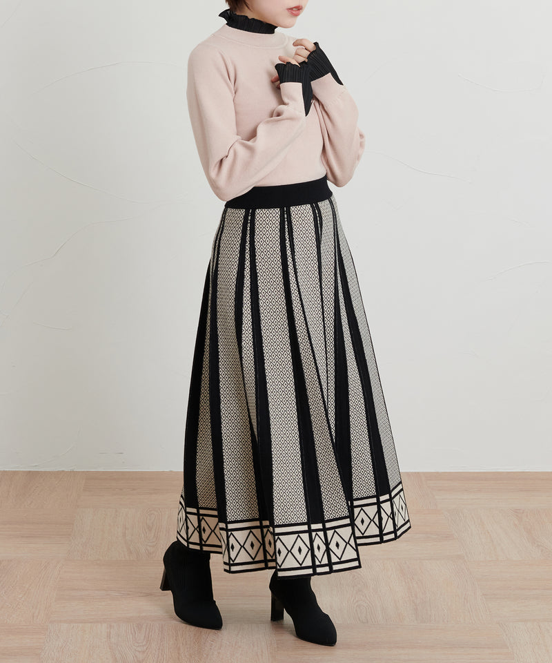 【imyuu】Classical Knit Skirt / クラシカルニットスカート
