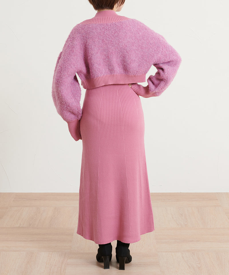 【imyuu】Ensemble Knit Dress / アンサンブルニットドレス