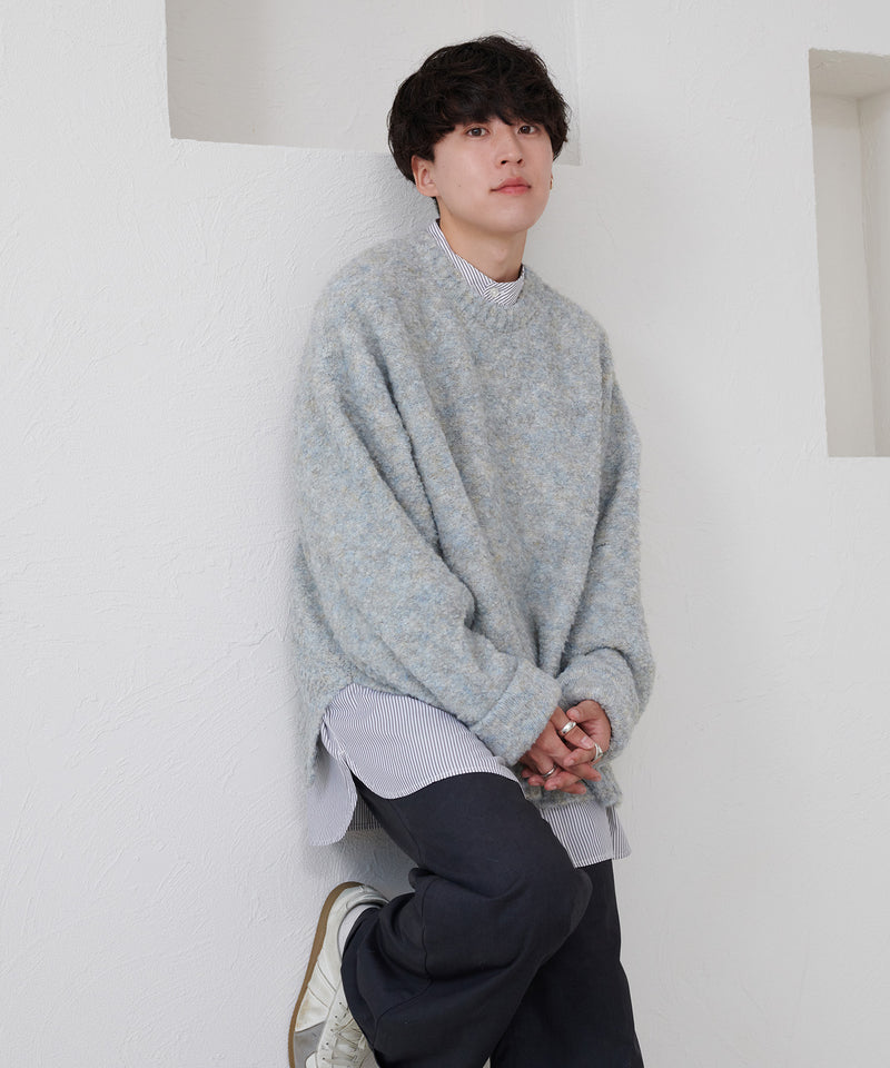 【by 真柴 諒】 boucle knit pullover / ブークレニットプルオーバー