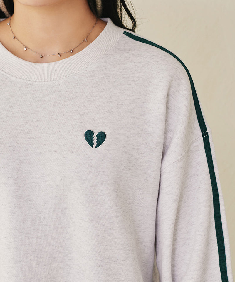 【by KANU】 Heartbreak Line Sweatshirts