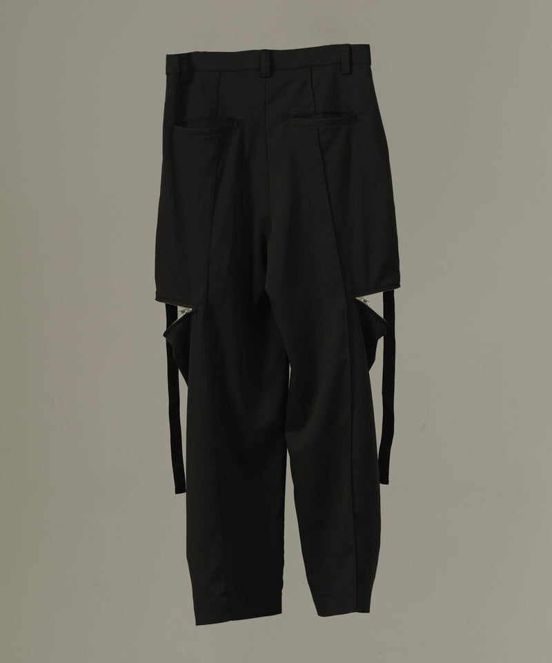 【selleglant｜セレグランテ】SIDE ZIP CODE WIDE PANTS/サイドジップコードワイドパンツ