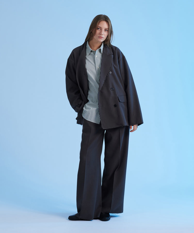 【selleglant｜セレグランテ】WIDE STRAIGHT CUTOFF PANTS/ワイドストレートカットオフパンツ