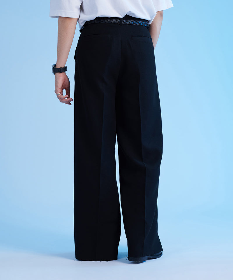 【selleglant｜セレグランテ】WIDE STRAIGHT CUTOFF PANTS/ワイドストレートカットオフパンツ