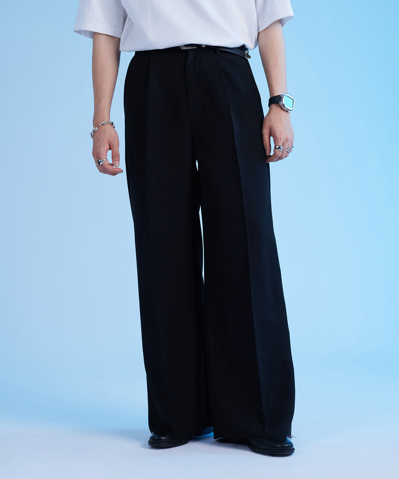 【selleglant｜セレグランテ】WIDE STRAIGHT CUTOFF PANTS/ワイドストレートカットオフパンツ