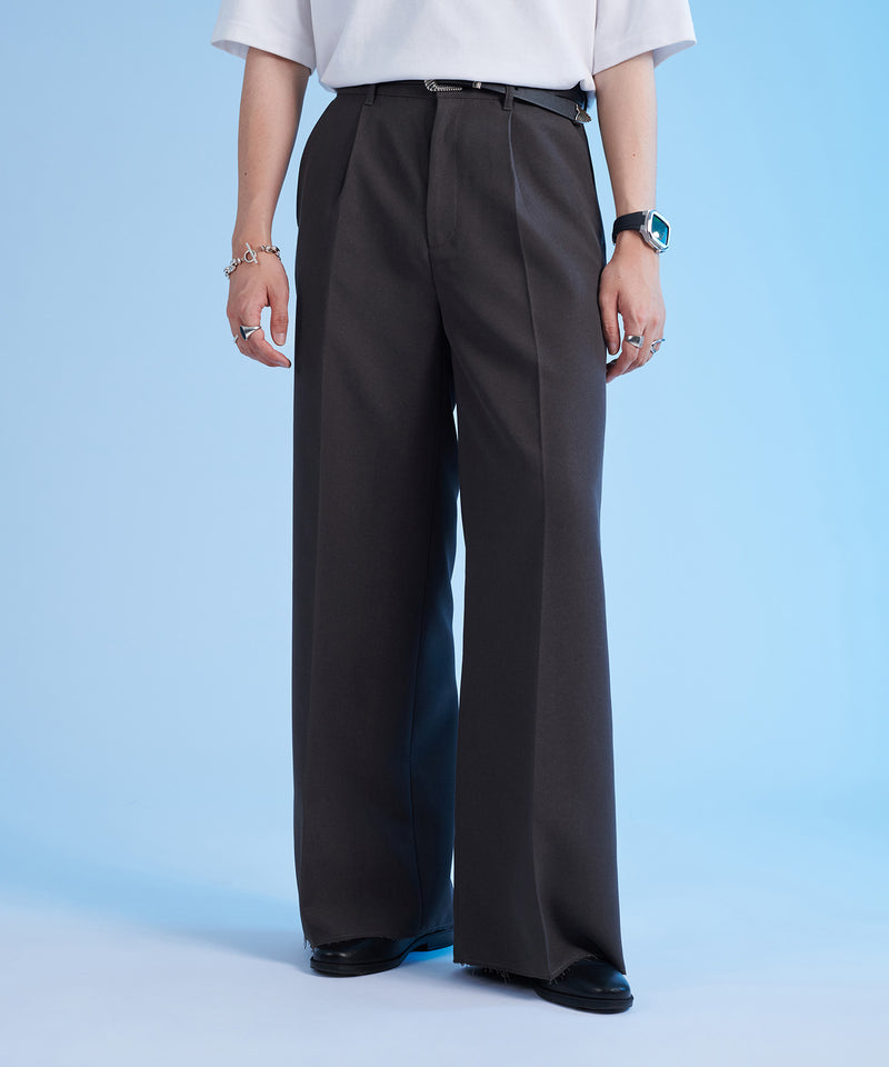 【selleglant｜セレグランテ】WIDE STRAIGHT CUTOFF PANTS/ワイドストレートカットオフパンツ