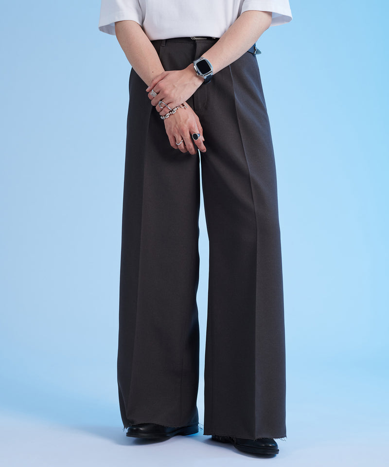 【selleglant｜セレグランテ】WIDE STRAIGHT CUTOFF PANTS/ワイドストレートカットオフパンツ