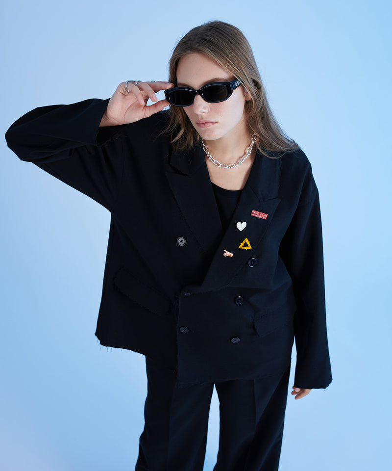 【selleglant｜セレグランテ】DOUBLE TAILORED CUTOFF JACKET/ダブルテーラードカットオフジャケット