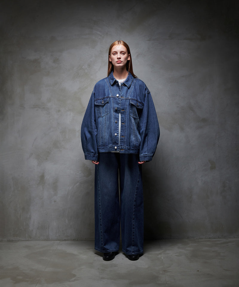 【selleglant｜セレグランテ】WASH DENIM TRANSFORM JACKET/ウォッシュデニムトランスフォームジャケット