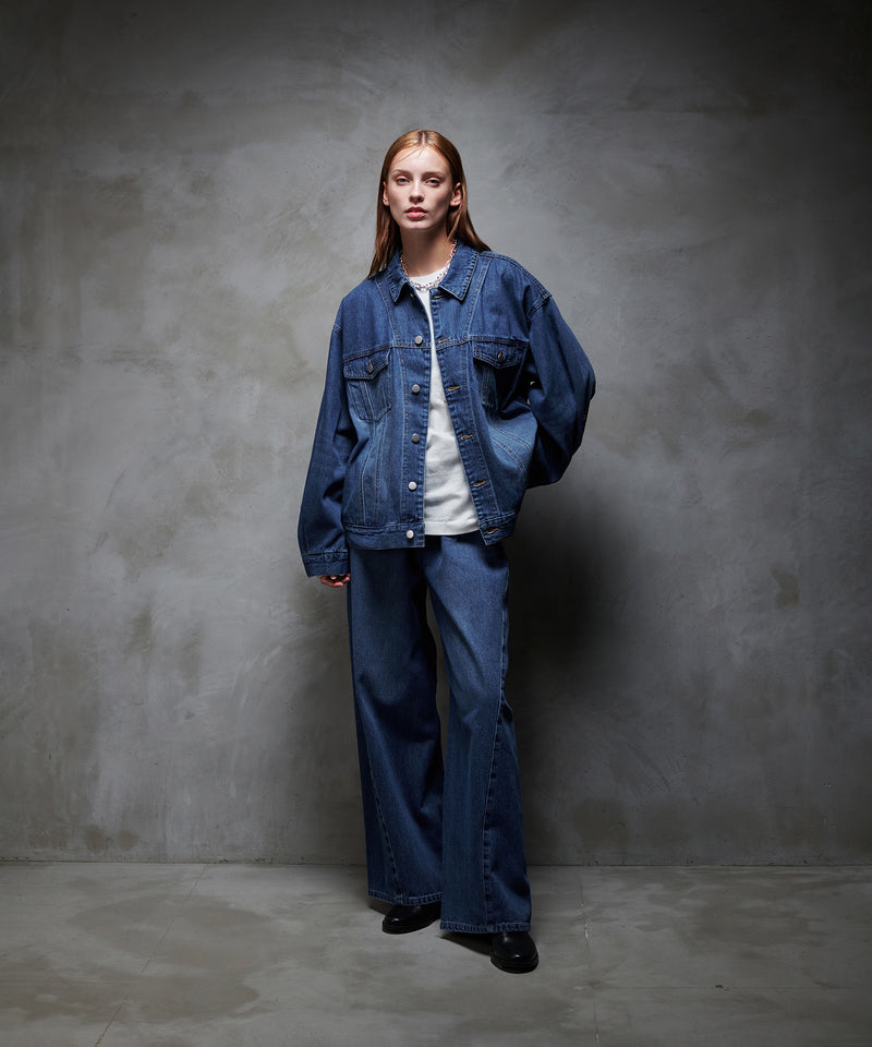 【selleglant｜セレグランテ】WASH DENIM TRANSFORM JACKET/ウォッシュデニムトランスフォームジャケット