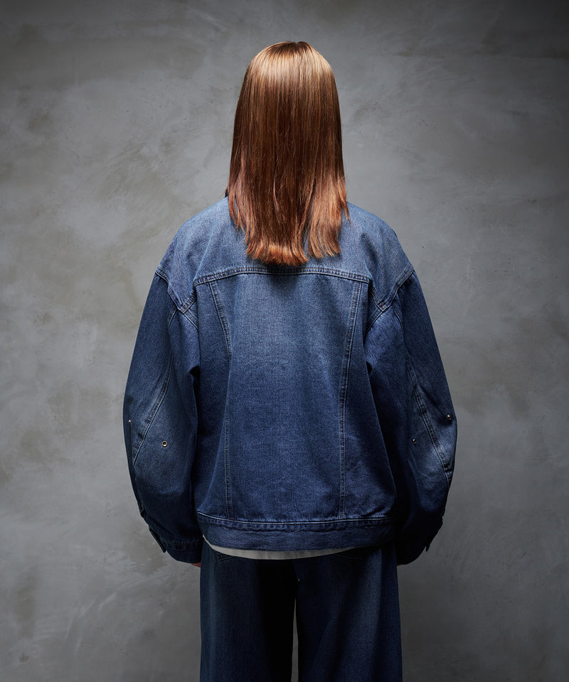 【selleglant｜セレグランテ】WASH DENIM TRANSFORM JACKET/ウォッシュデニムトランスフォームジャケット