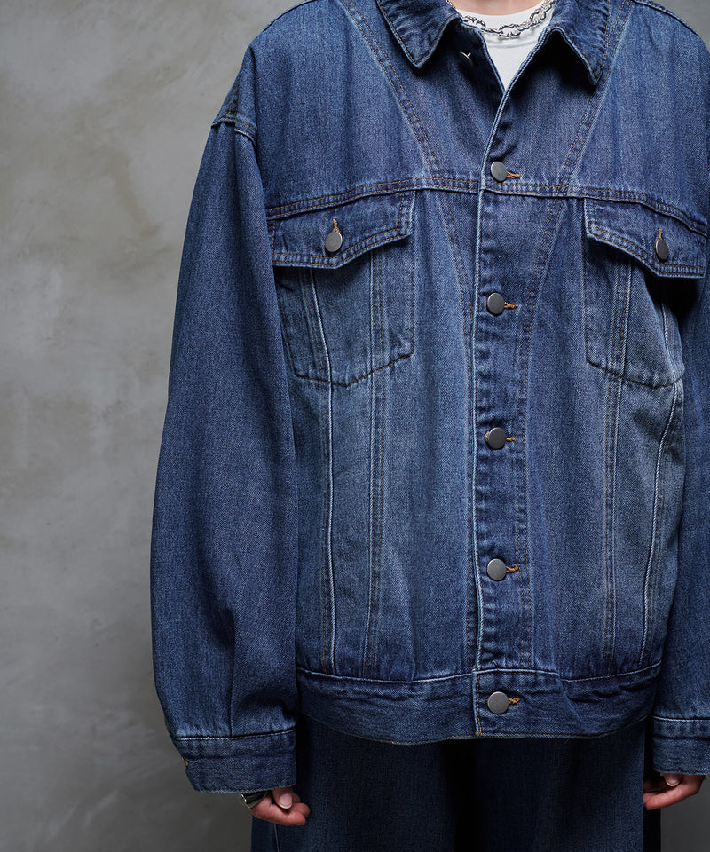 【selleglant｜セレグランテ】WASH DENIM TRANSFORM JACKET/ウォッシュデニムトランスフォームジャケット