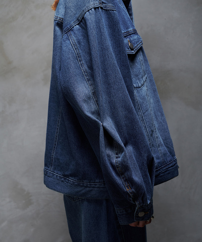 【selleglant｜セレグランテ】WASH DENIM TRANSFORM JACKET/ウォッシュデニムトランスフォームジャケット