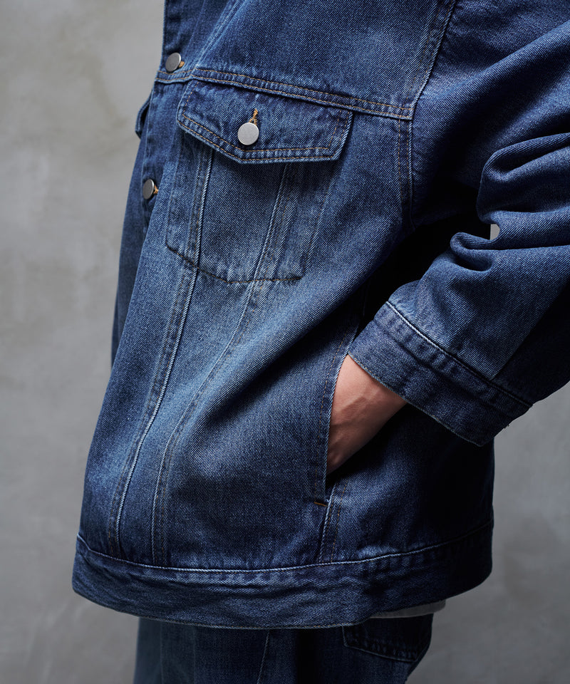 【selleglant｜セレグランテ】WASH DENIM TRANSFORM JACKET/ウォッシュデニムトランスフォームジャケット