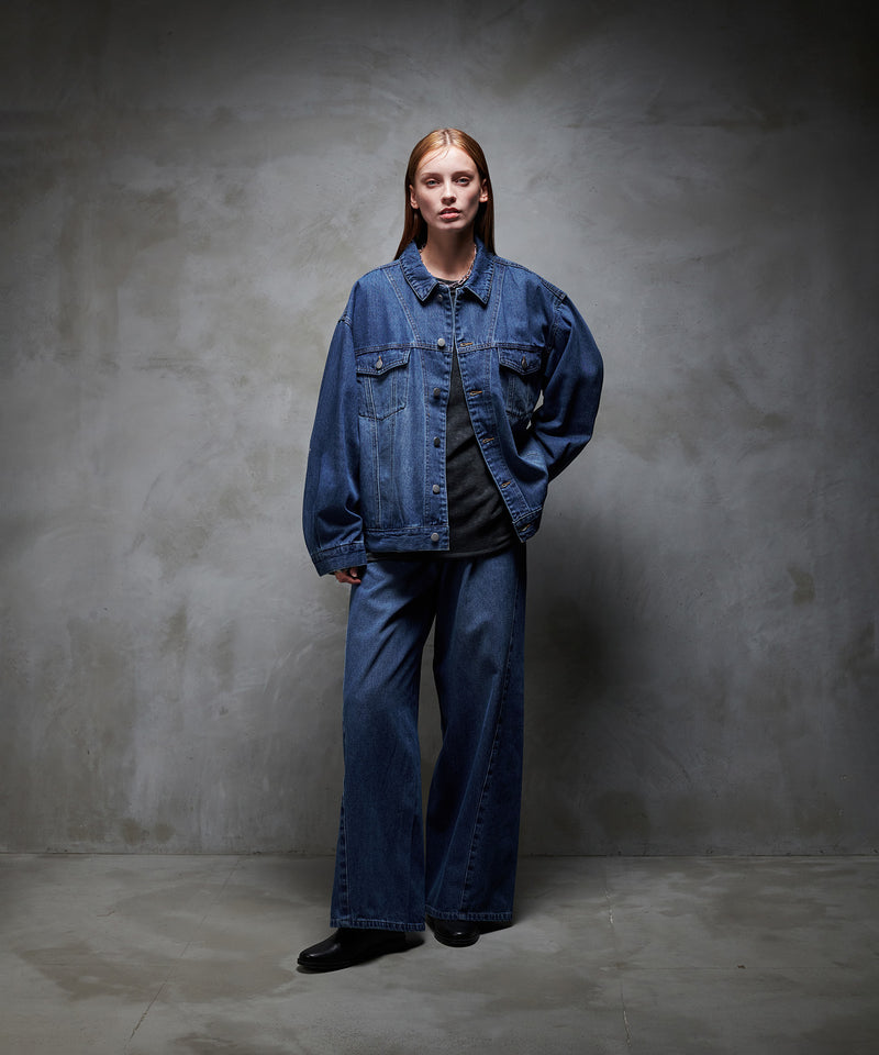 【selleglant｜セレグランテ】WASH DENIM TRANSFORM JACKET/ウォッシュデニムトランスフォームジャケット