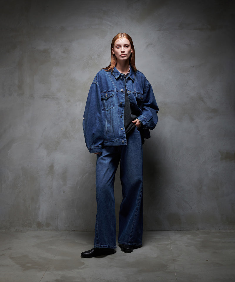 【selleglant｜セレグランテ】WASH DENIM TRANSFORM JACKET/ウォッシュデニムトランスフォームジャケット