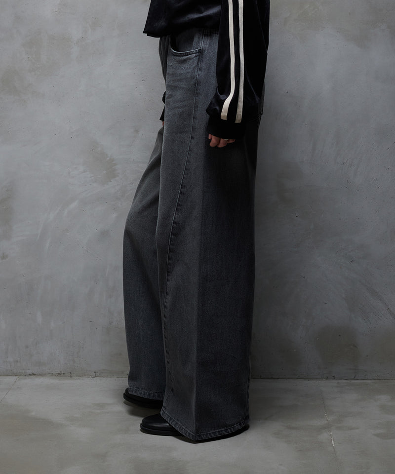 【selleglant｜セレグランテ】WASH CURVE DENIM PANTS/ウォッシュカーブデニムパンツ