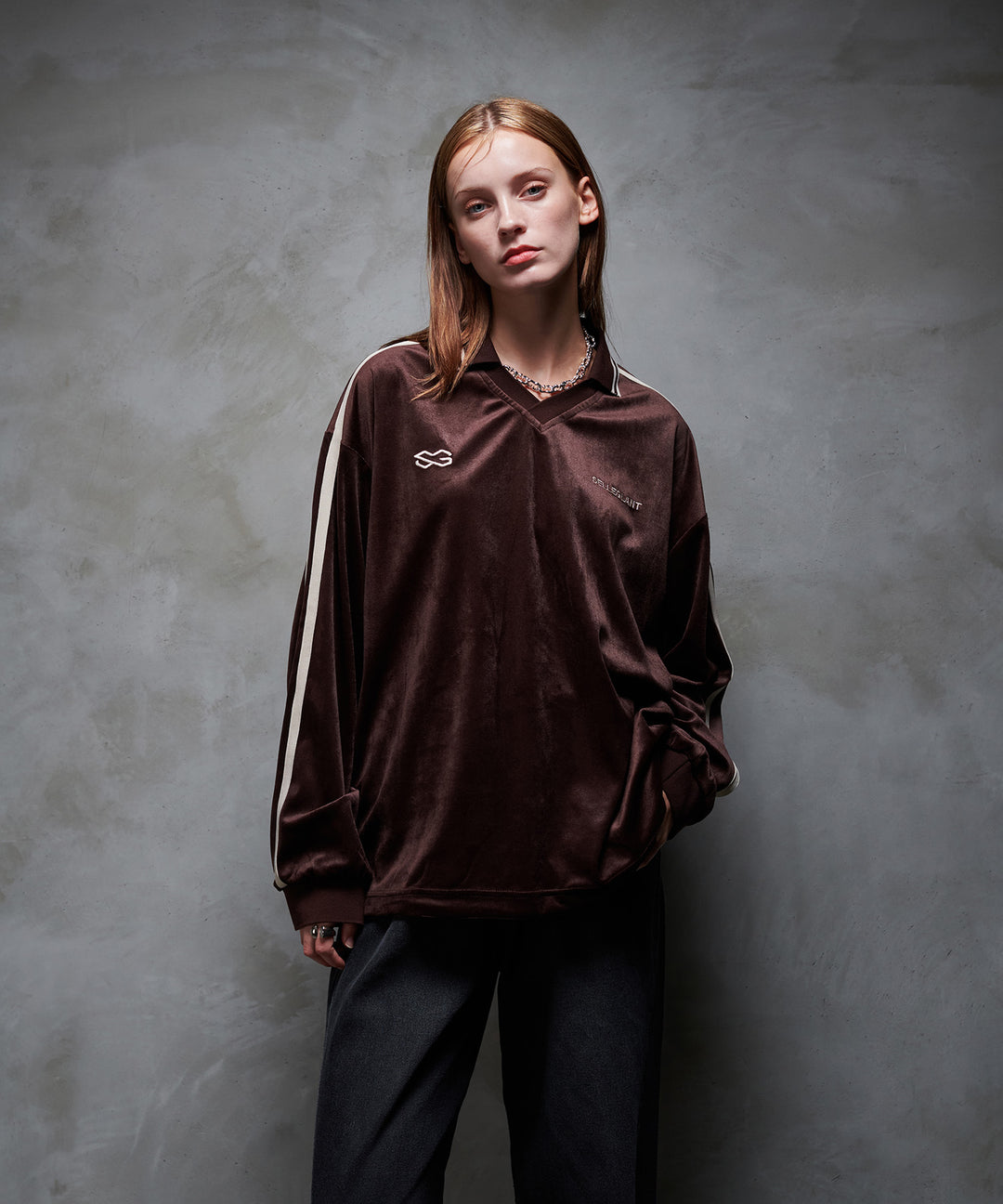 人気が高い selleglant｜セレグランテ】VELOUR LONG SHIRT GAME SLEEVE トップス