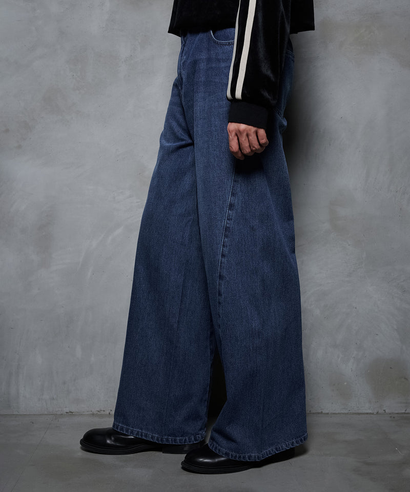 【selleglant｜セレグランテ】WASH CURVE DENIM PANTS/ウォッシュカーブデニムパンツ